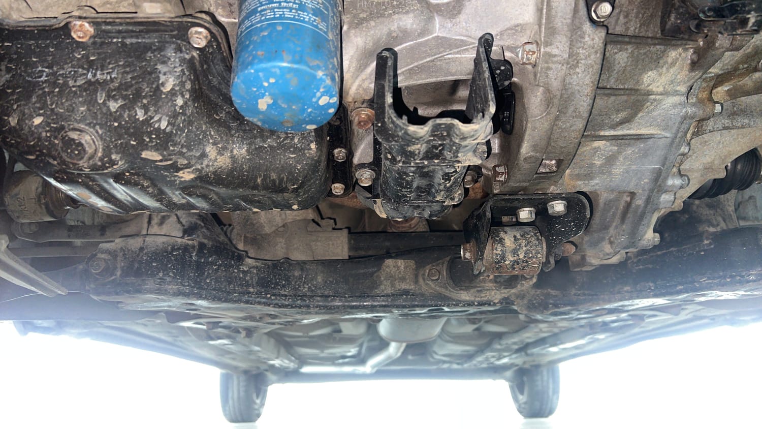 Used 2018 Hyundai Grand i10 Magna 1.2 Kappa VTVT Petrol Manual extra FRONT LEFT UNDERBODY VIEW