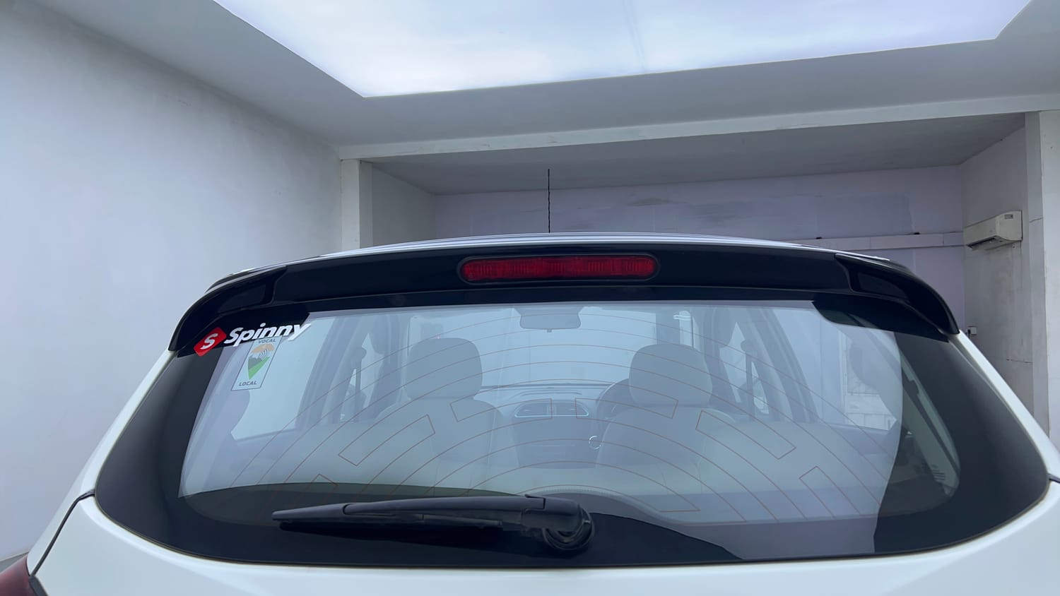 Used 2023 Tata Tiago EV XZ Plus Tech LUX Long Range Electric Automatic exterior BACK WINDSHIELD VIEW