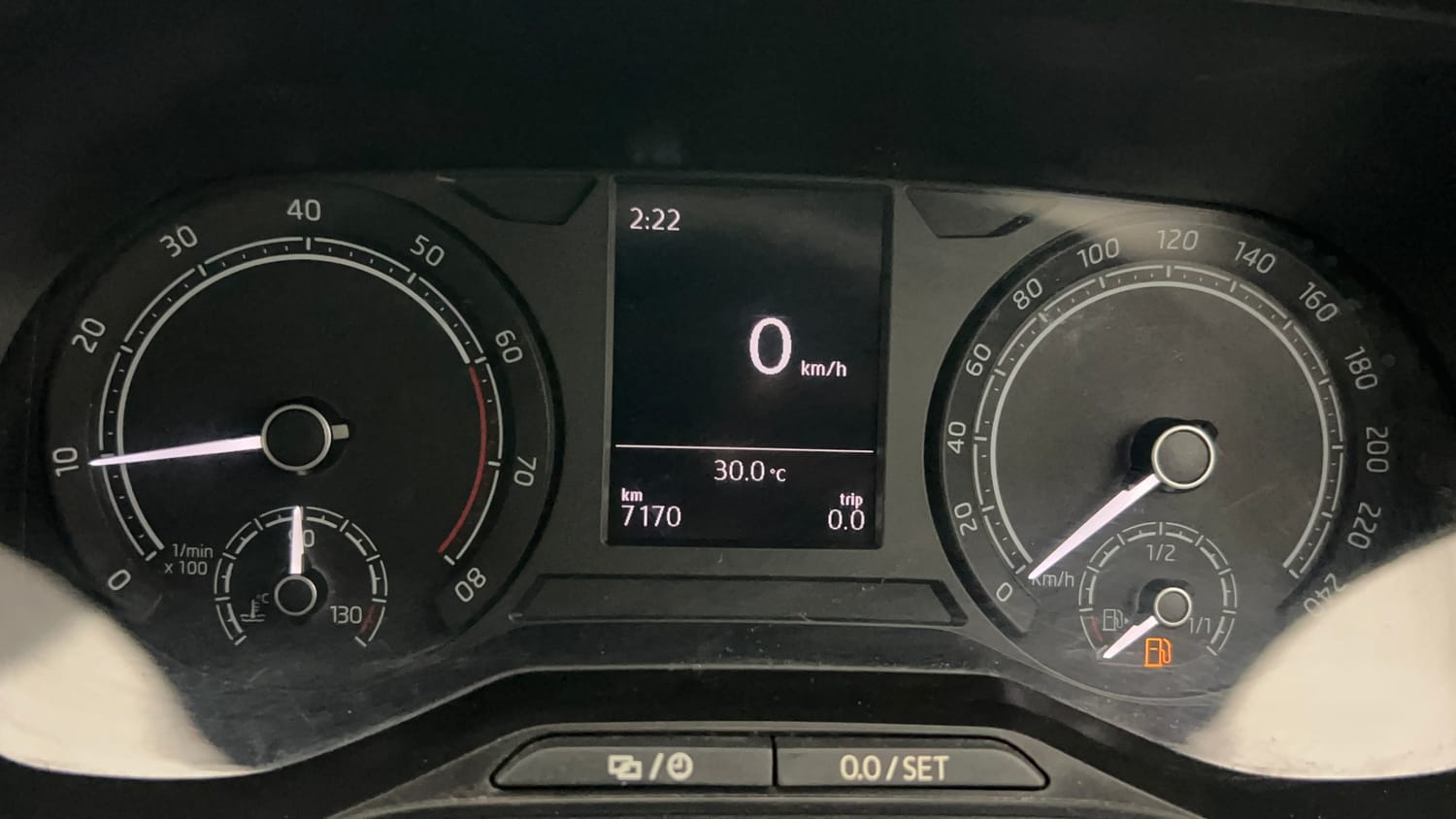 Used 2024 Skoda Kushaq Ambition 1.0L TSI MT Petrol Manual interior CLUSTERMETER VIEW