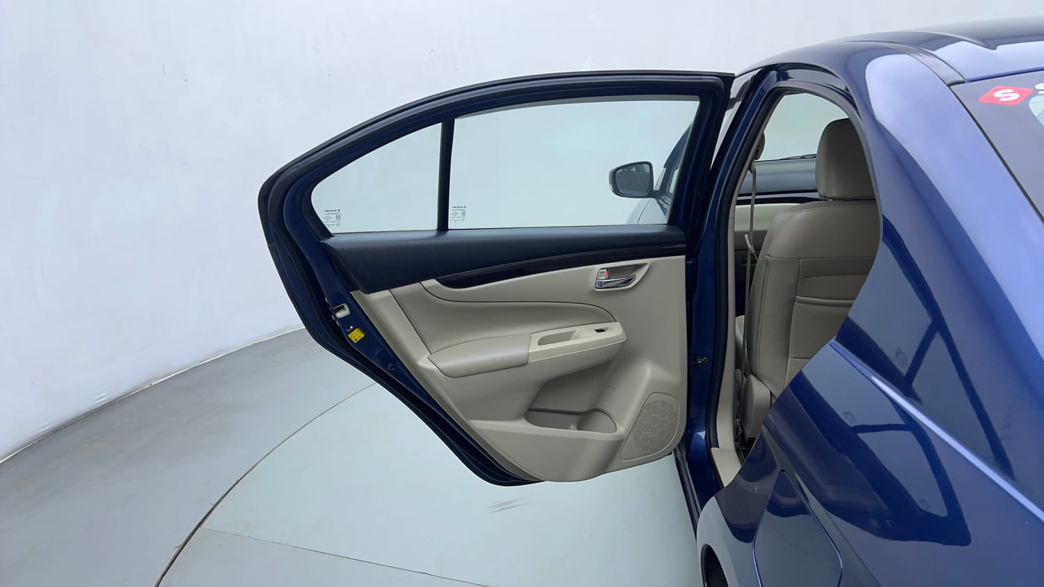 Used 2018 Maruti Suzuki Ciaz Zeta 1.4 MT Petrol Manual interior LEFT REAR DOOR OPEN VIEW