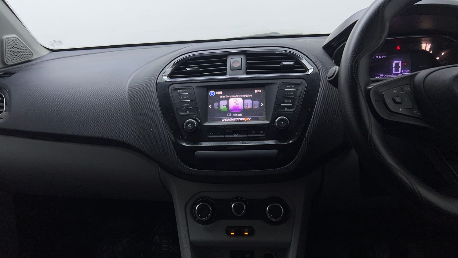 Used 2021 Tata Tiago LE Petro l+ CNG(Outside Fitted) Cng Manual interior MUSIC SYSTEM & AC CONTROL VIEW