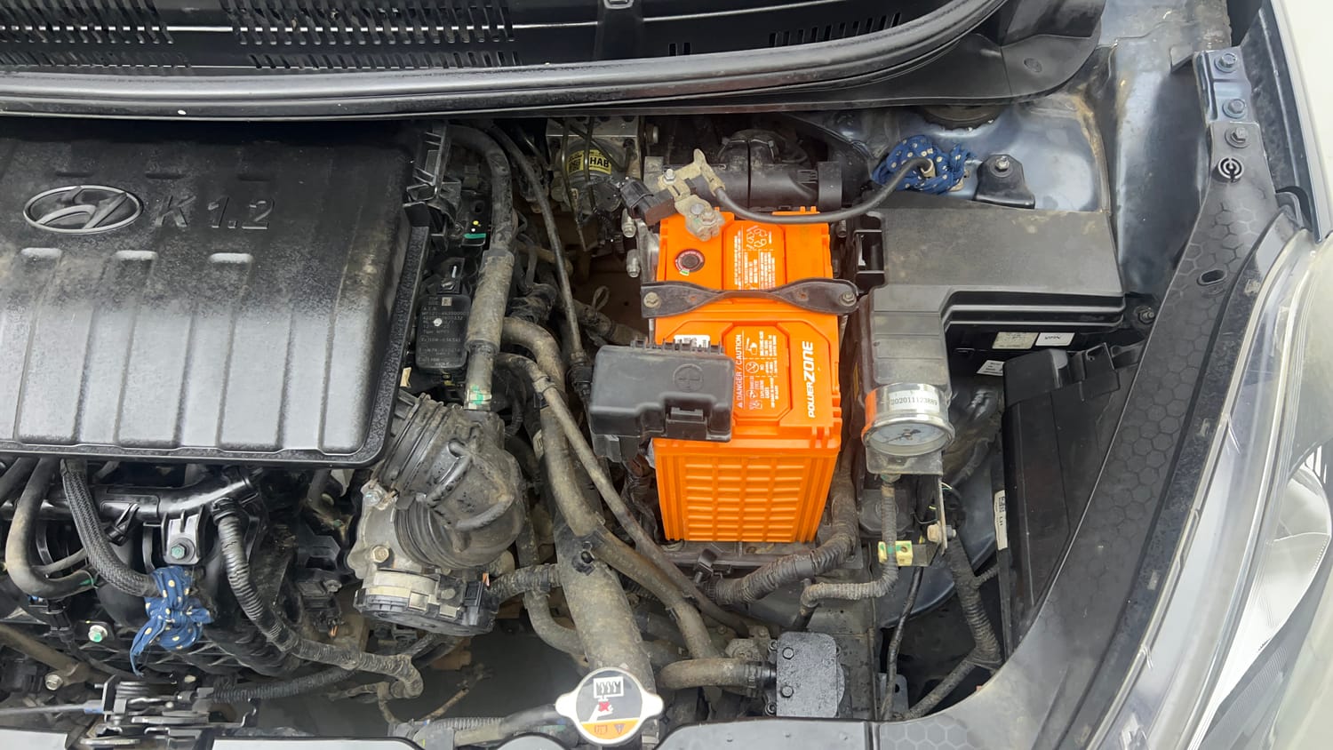 Used 2021 Hyundai Grand i10 Nios Sportz 1.2 Kappa VTVT CNG Cng Manual engine ENGINE LEFT SIDE VIEW
