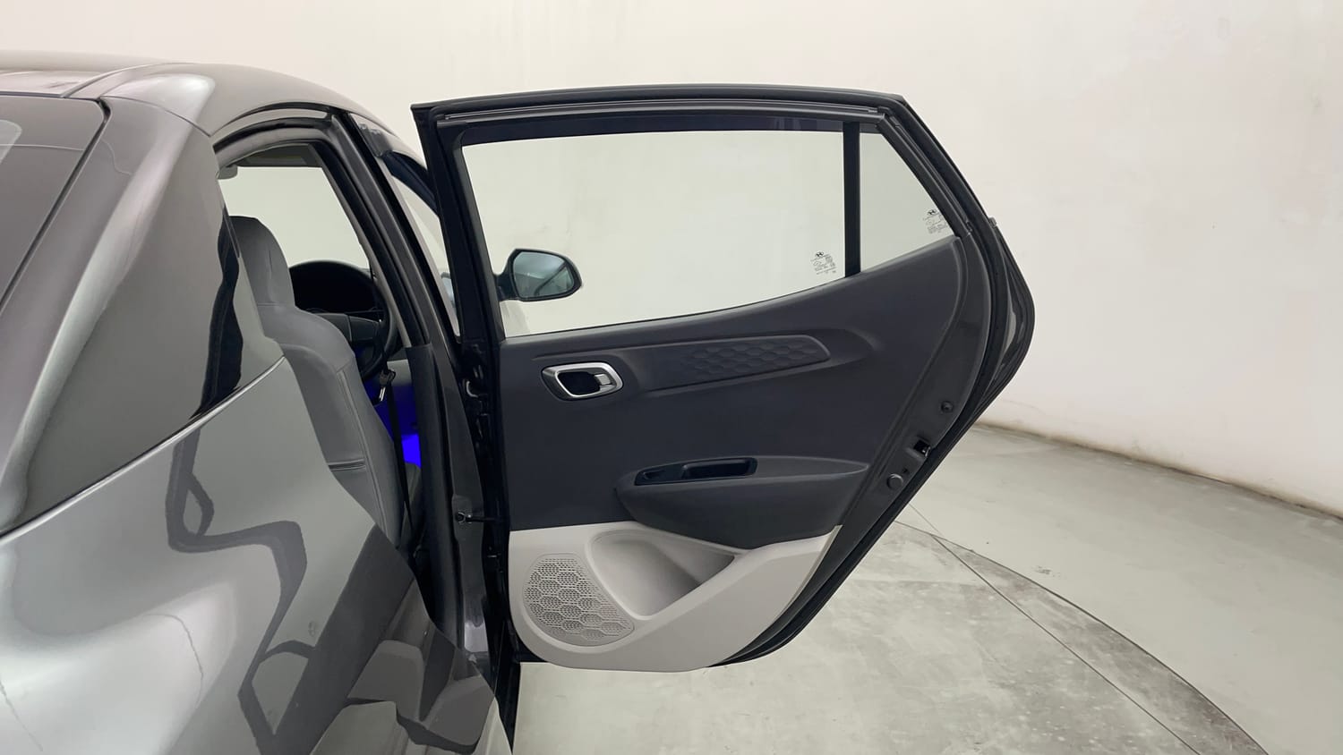 Used 2020 Hyundai Aura SX Plus 1.2 AMT Petrol Petrol Automatic interior RIGHT REAR DOOR OPEN VIEW