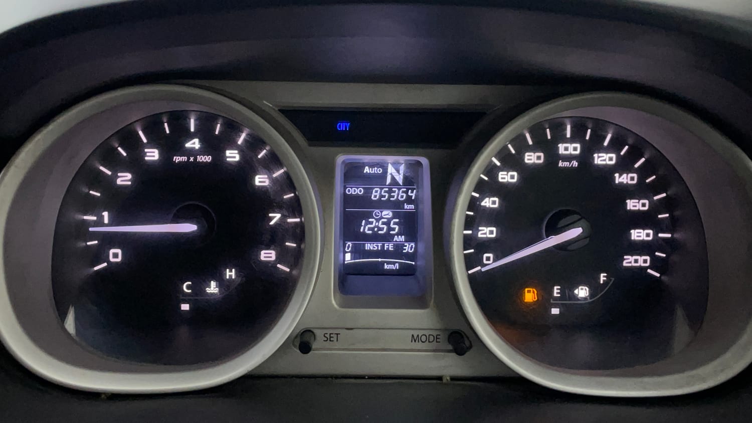 Used 2017 Tata Tiago Revotron XZA Petrol Automatic interior CLUSTERMETER VIEW