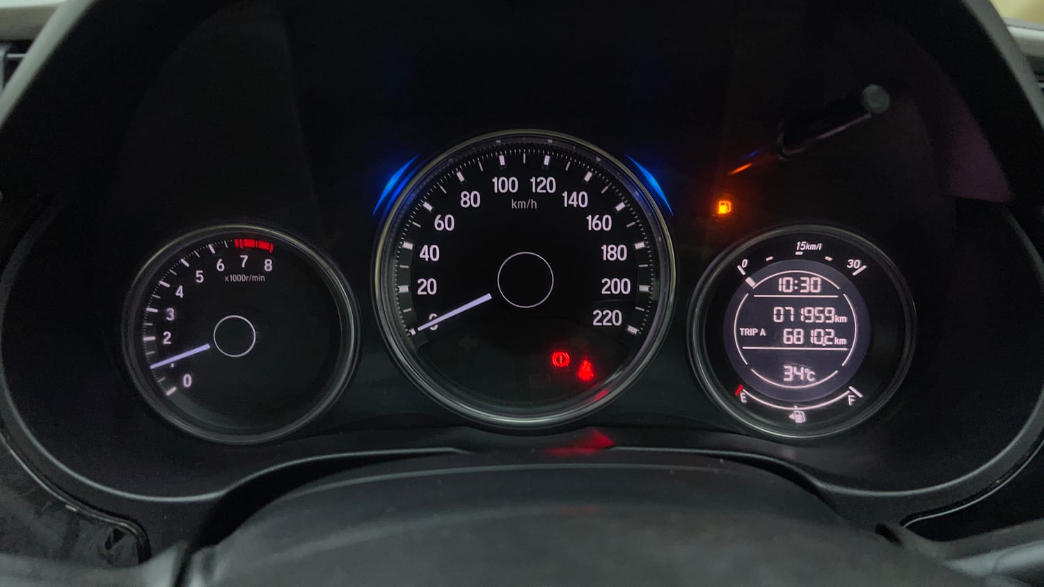 Used 2017 Honda City V Petrol Petrol Manual interior CLUSTERMETER VIEW
