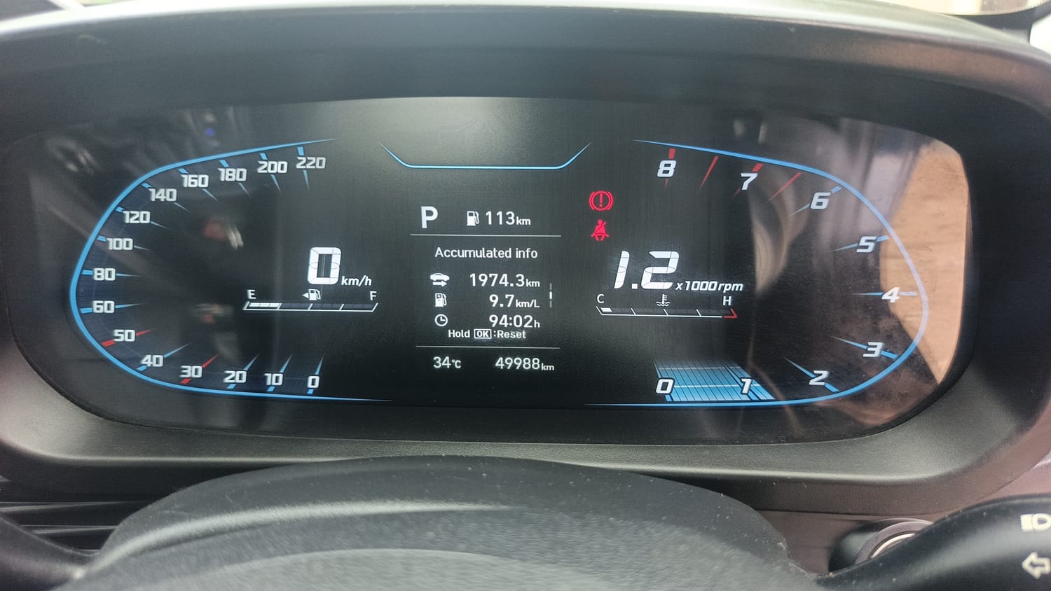 Used 2021 Hyundai New i20 Asta (O) 1.0 Turbo DCT Petrol Automatic interior CLUSTERMETER VIEW