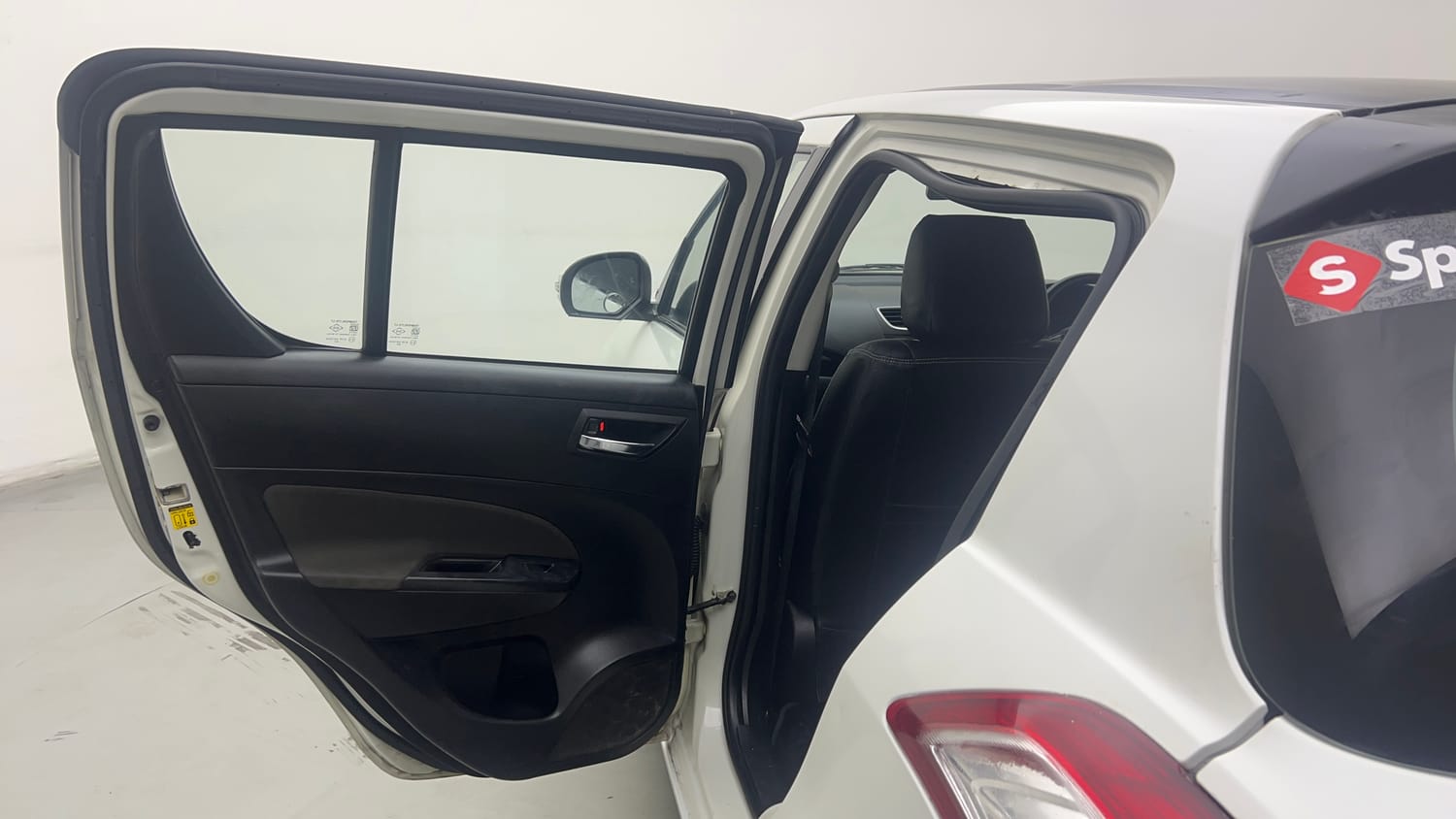 Used 2015 Maruti Suzuki Swift VXi Petrol Manual interior LEFT REAR DOOR OPEN VIEW