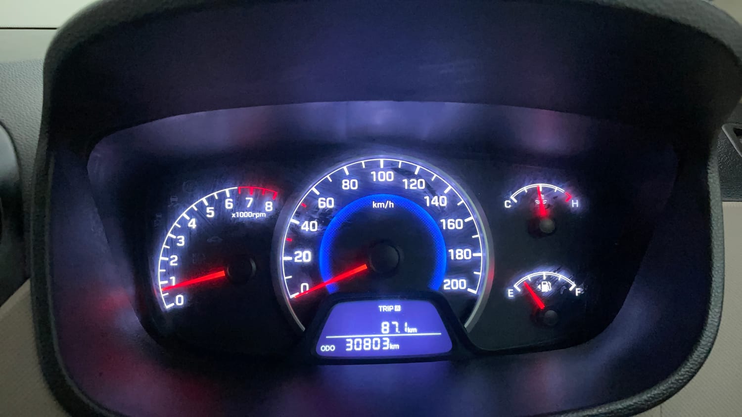 Used 2018 Hyundai Grand i10 Magna 1.2 Kappa VTVT Petrol Manual interior CLUSTERMETER VIEW