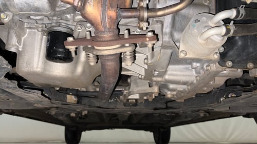 Used 2023 Maruti Suzuki XL6 Zeta AT Petrol Petrol Automatic extra FRONT LEFT UNDERBODY VIEW