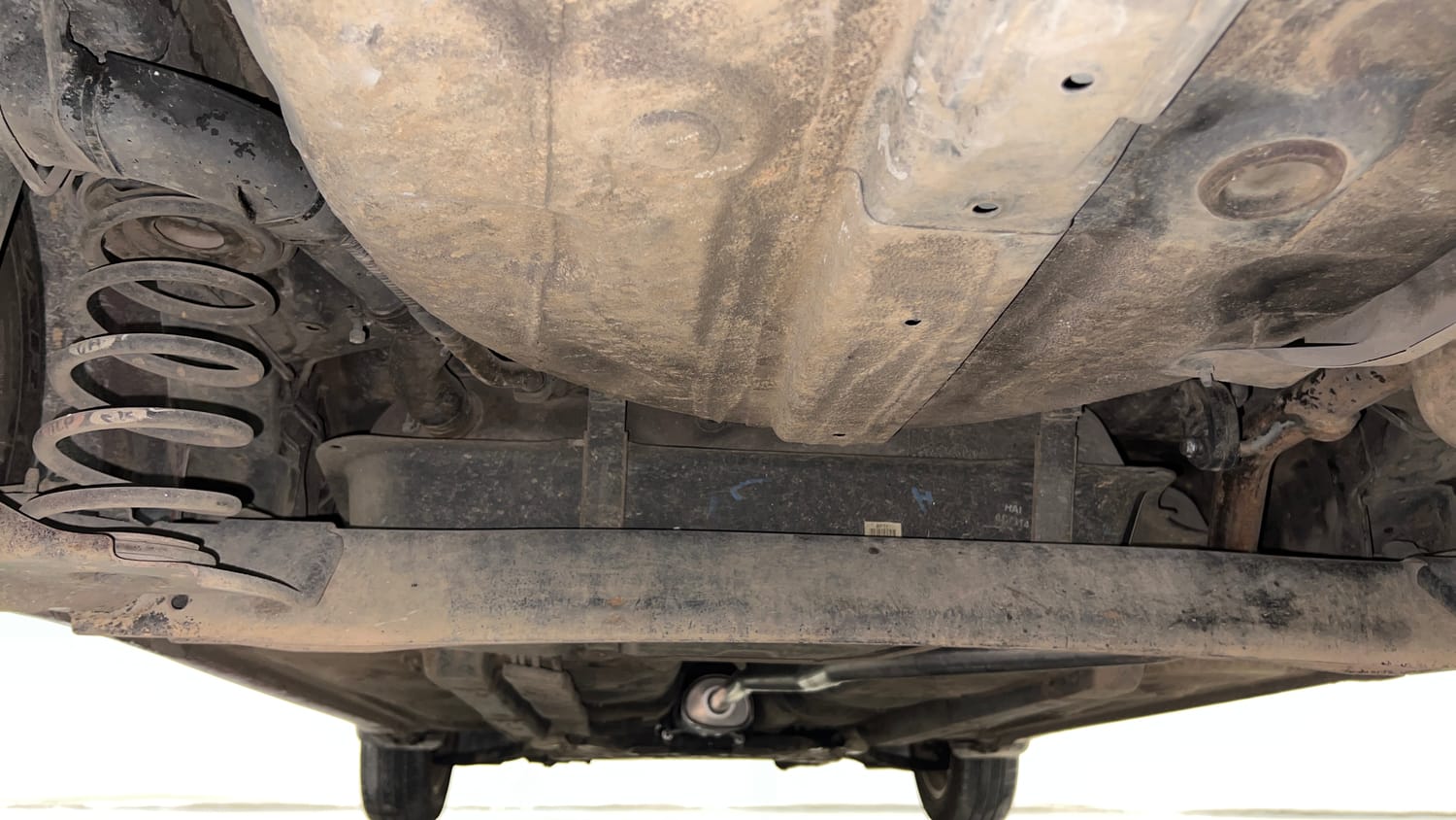 Used 2015 Hyundai Grand i10 Asta 1.2 Kappa VTVT Petrol Manual extra REAR UNDERBODY VIEW (TAKEN FROM REAR)