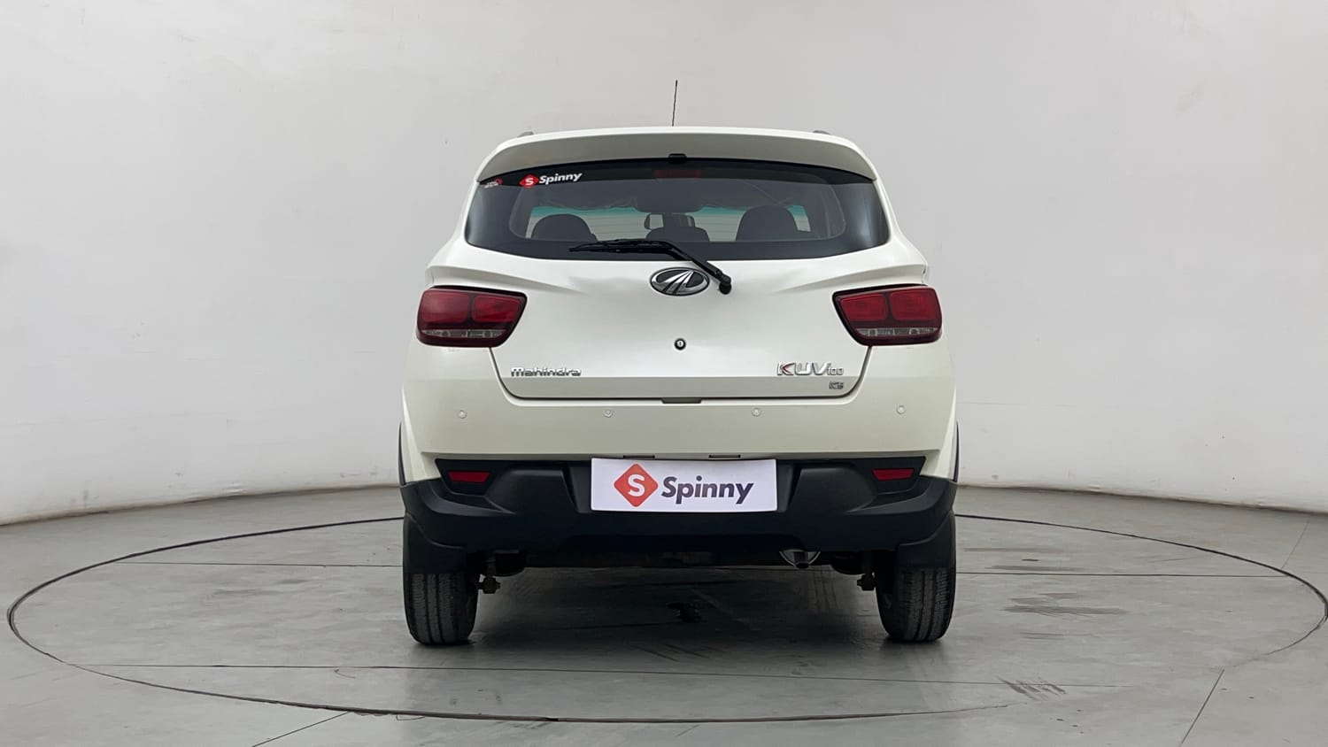 Used 2017 Mahindra KUV100 K6 6 STR Petrol Manual exterior BACK VIEW