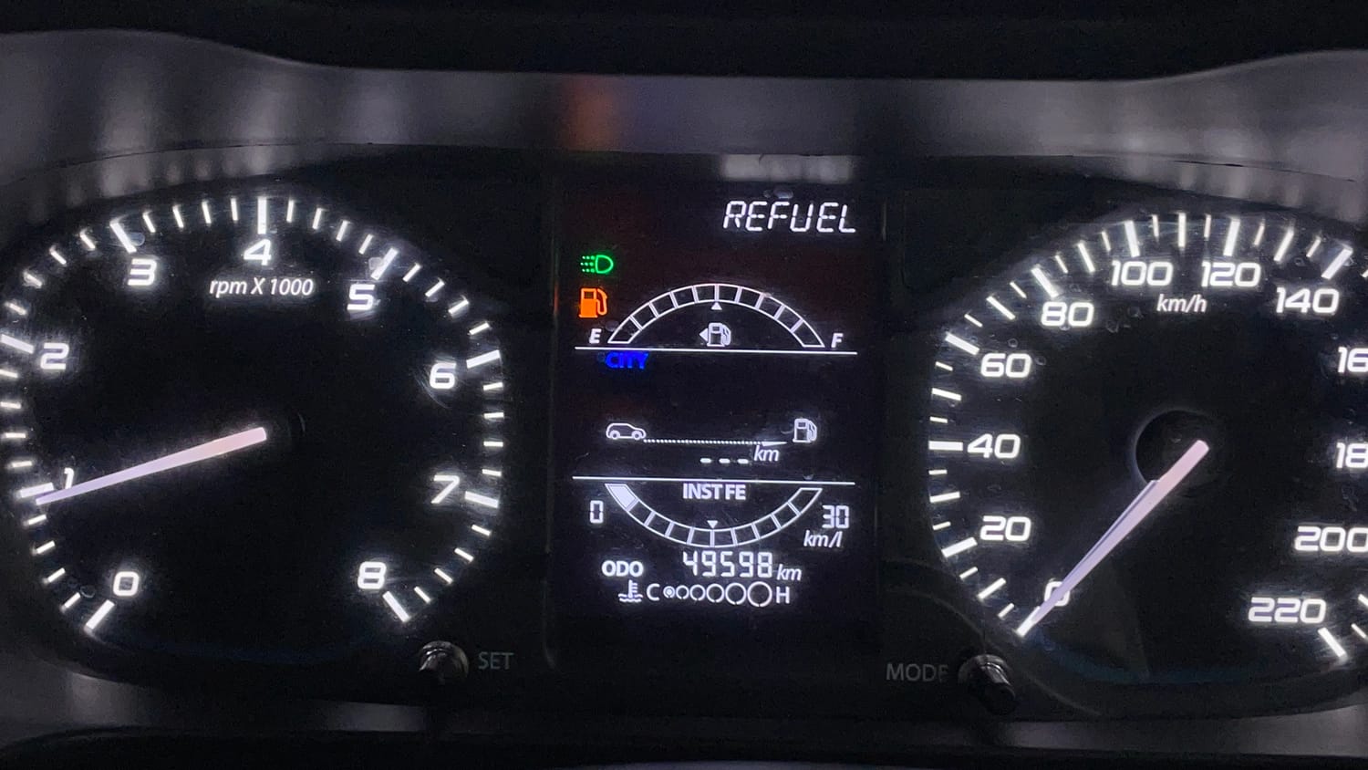Used 2022 Tata Altroz XZ Petrol Petrol Manual interior CLUSTERMETER VIEW