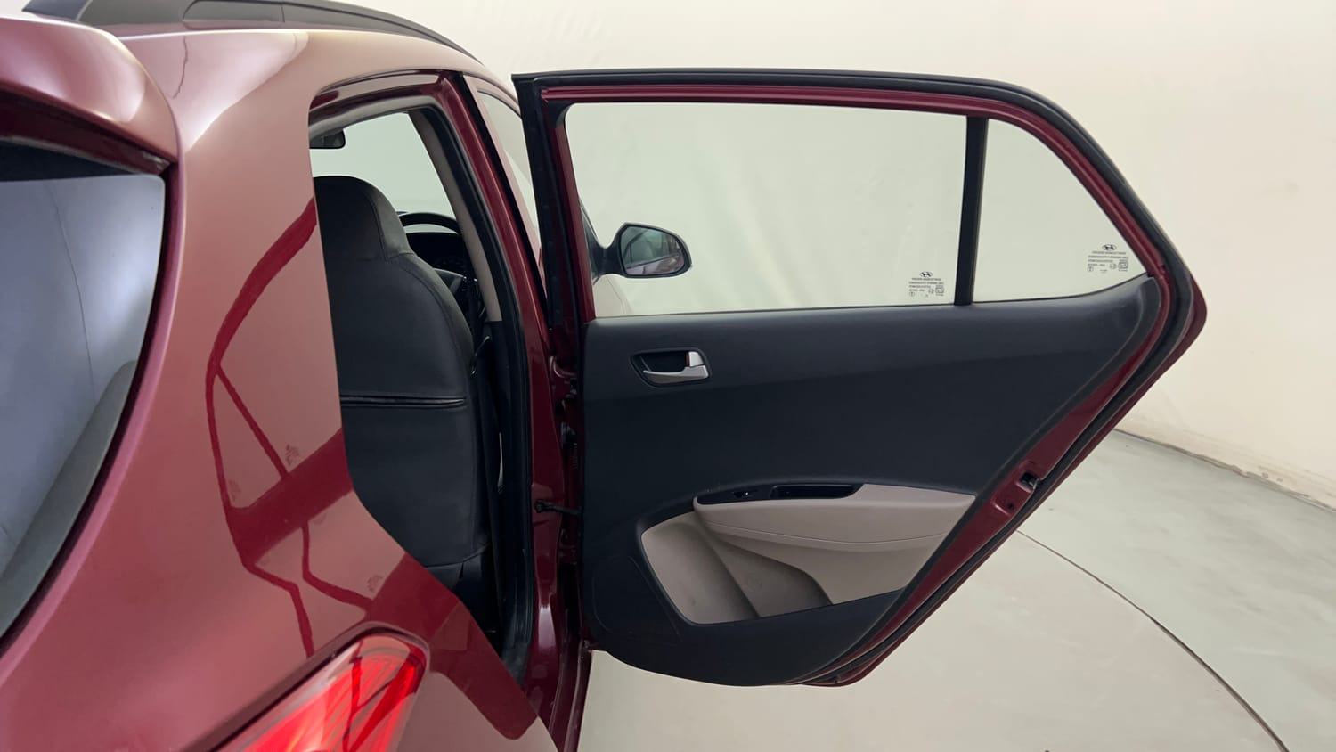 Used 2015 Hyundai Grand i10 Asta 1.2 Kappa VTVT Petrol Manual interior RIGHT REAR DOOR OPEN VIEW