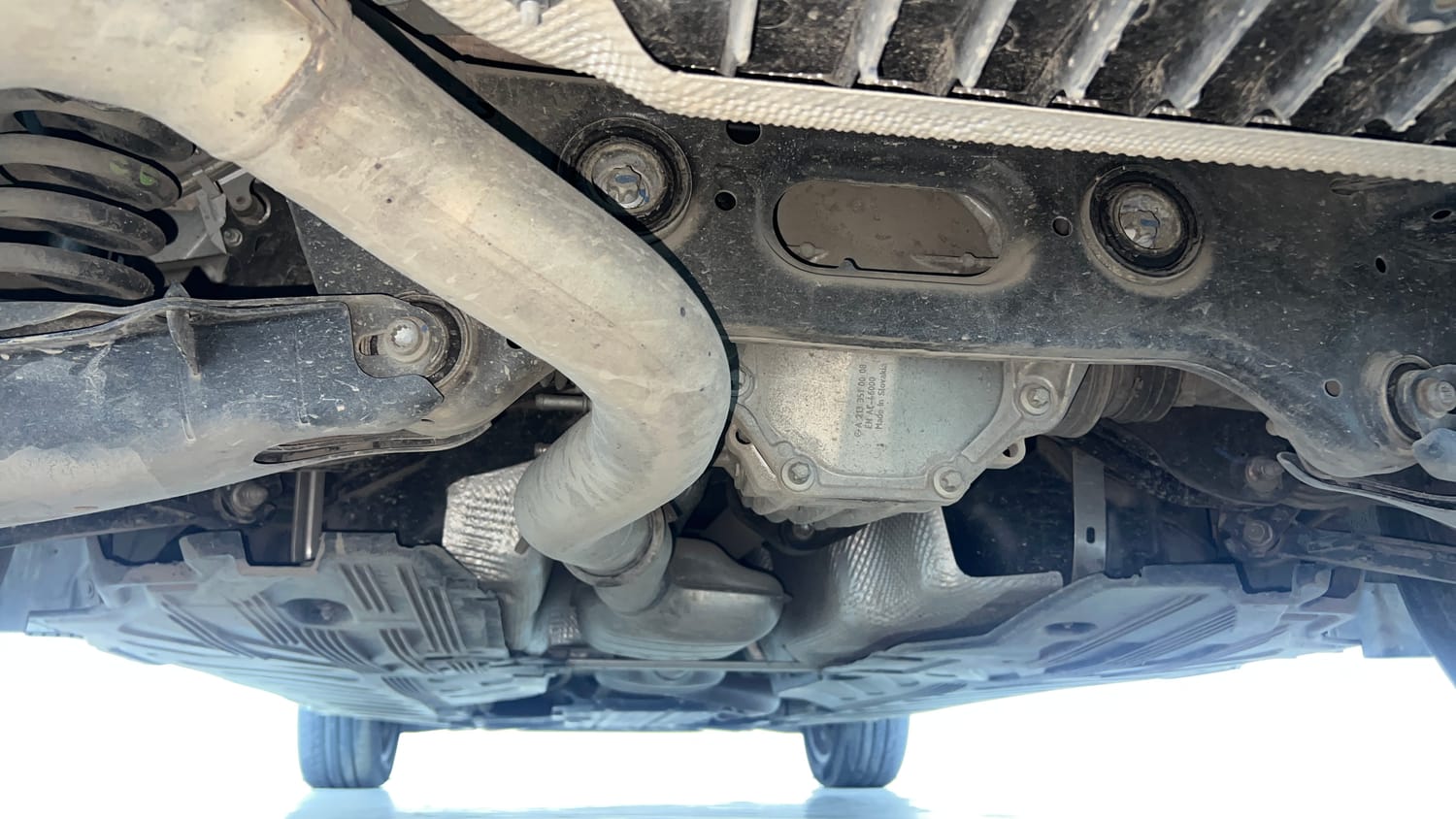 Used 2020 Mercedes-Benz C-Class C 200 Prime Petrol Automatic extra REAR UNDERBODY VIEW (TAKEN FROM REAR)
