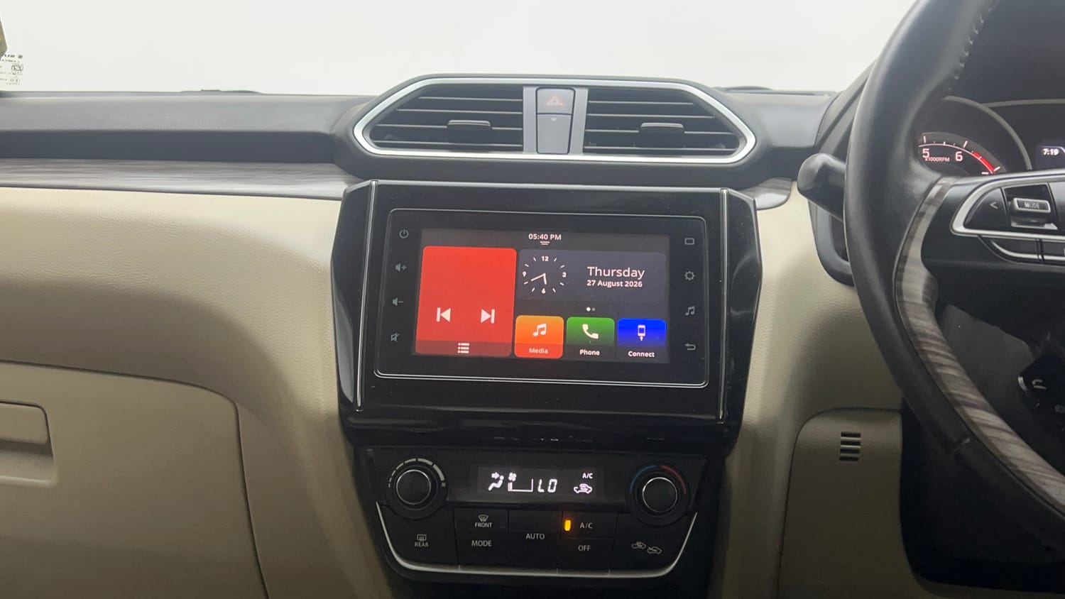 Used 2021 Maruti Suzuki Dzire ZXi Plus AGS Petrol Automatic interior MUSIC SYSTEM & AC CONTROL VIEW