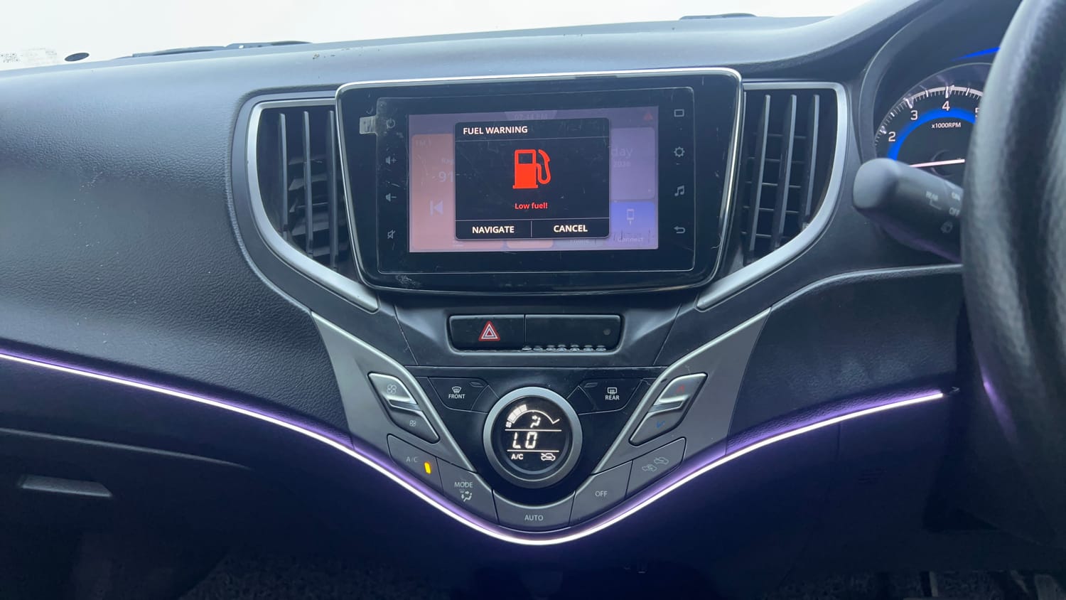 Used 2019 Maruti Suzuki Baleno Zeta Automatic Petrol Automatic interior MUSIC SYSTEM & AC CONTROL VIEW