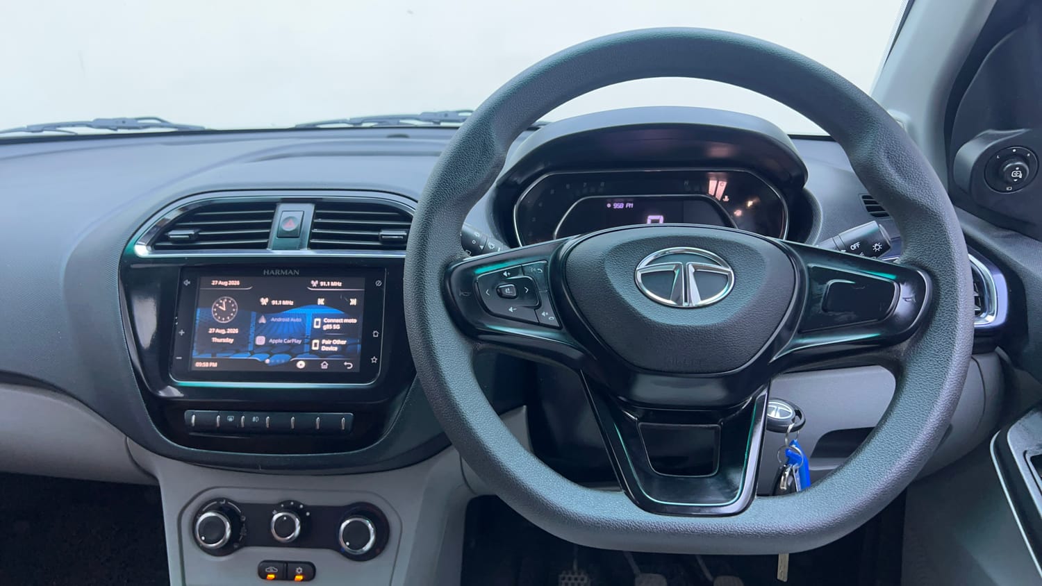 Used 2021 Tata Tiago XZ Petrol Manual interior STEERING VIEW