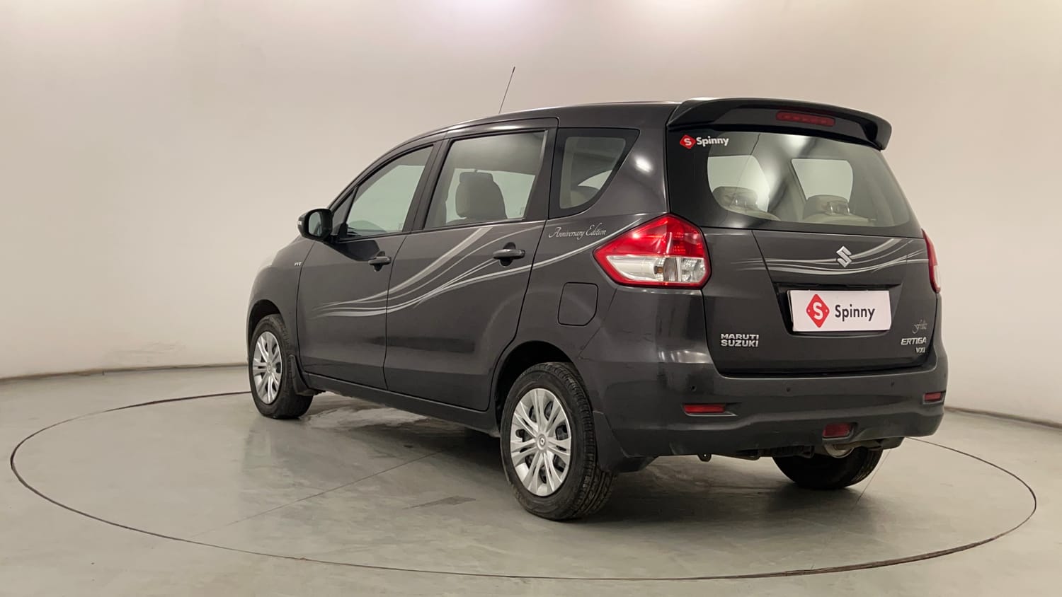 Used 2013 Maruti Suzuki Ertiga Vxi Petrol Manual exterior LEFT REAR CORNER VIEW