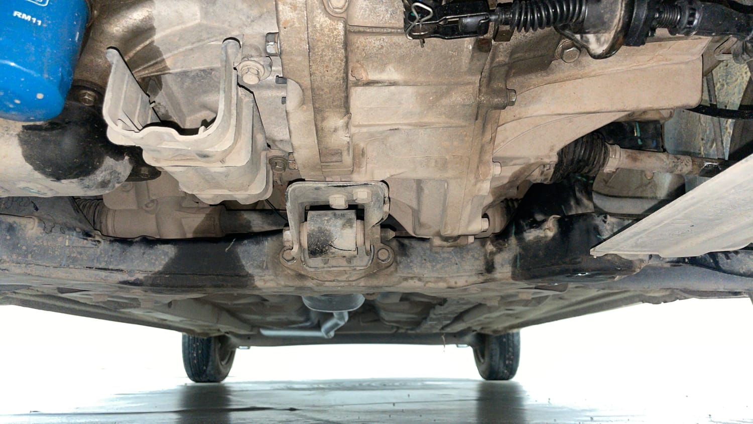 Used 2016 Hyundai Grand i10 Magna 1.2 Kappa VTVT Petrol Manual extra FRONT LEFT UNDERBODY VIEW