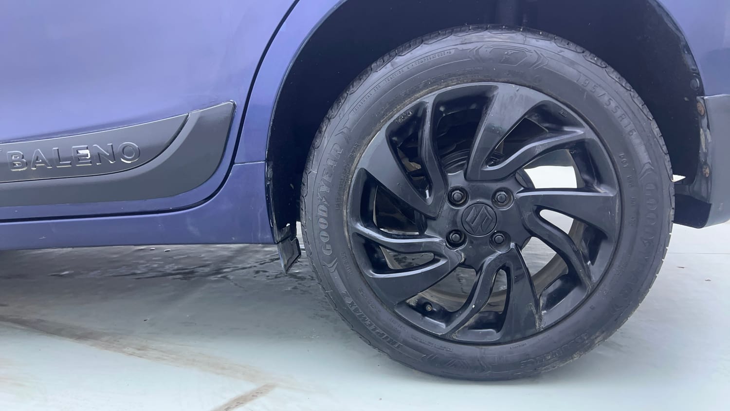 Used 2019 Maruti Suzuki Baleno Zeta Automatic Petrol Automatic tyres LEFT REAR TYRE RIM VIEW