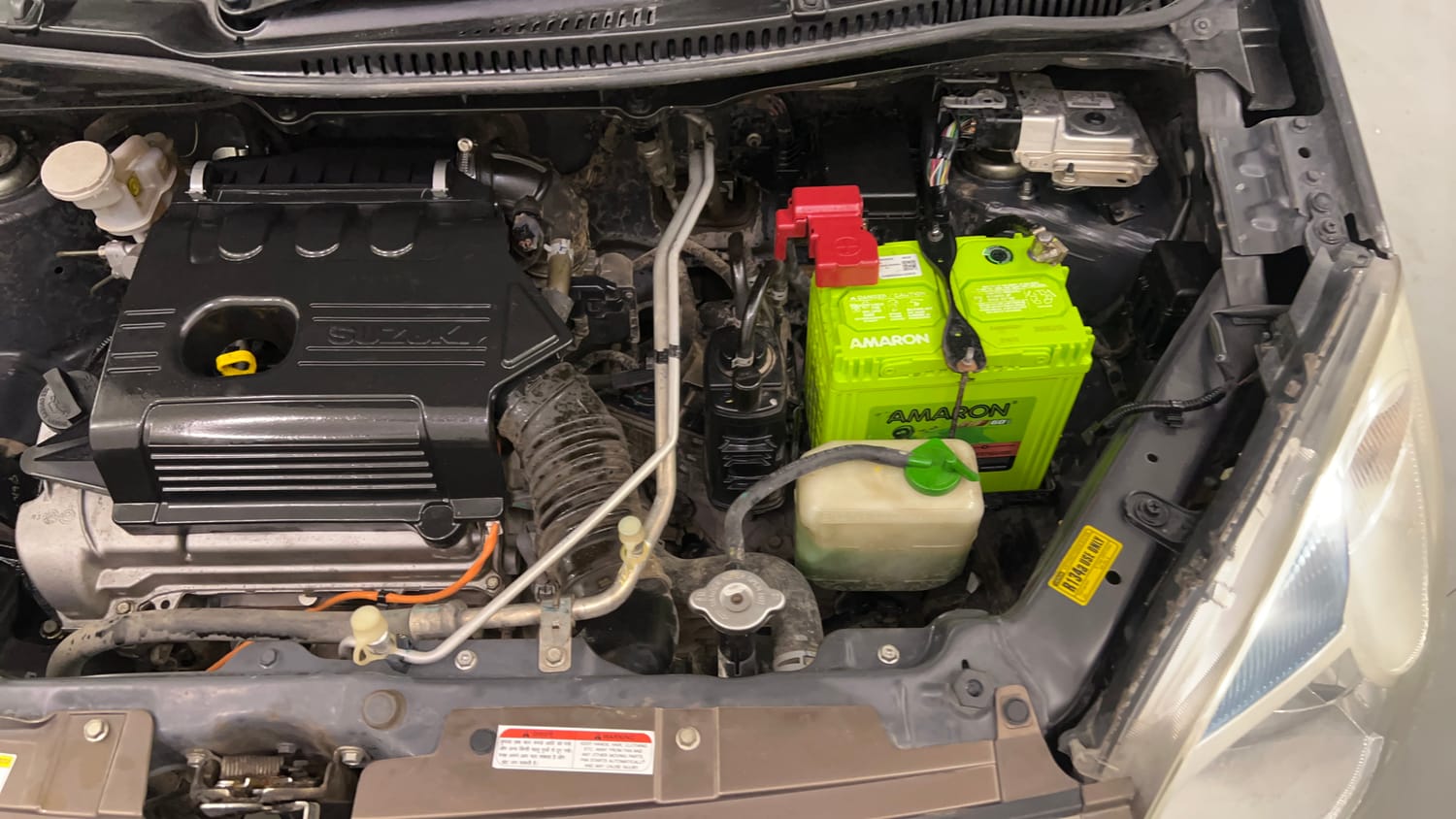 Used 2016 Maruti Suzuki Wagon R 1.0 VXI AMT Petrol Automatic engine ENGINE LEFT SIDE VIEW