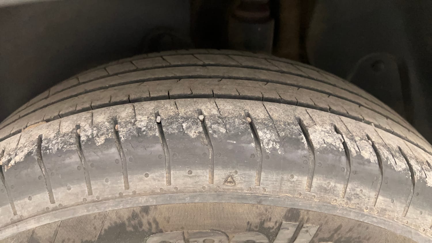 Used 2023 Hyundai Creta S Plus 1.5 Petrol Knight Petrol Manual tyres LEFT REAR TYRE TREAD VIEW