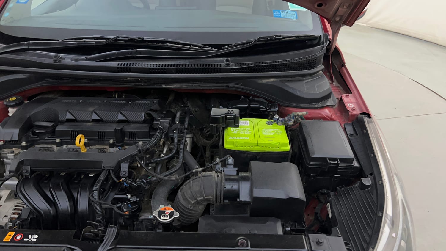 Used 2020 Hyundai Verna SX 1.5 MPi Petrol Manual engine ENGINE LEFT SIDE HINGE & APRON VIEW
