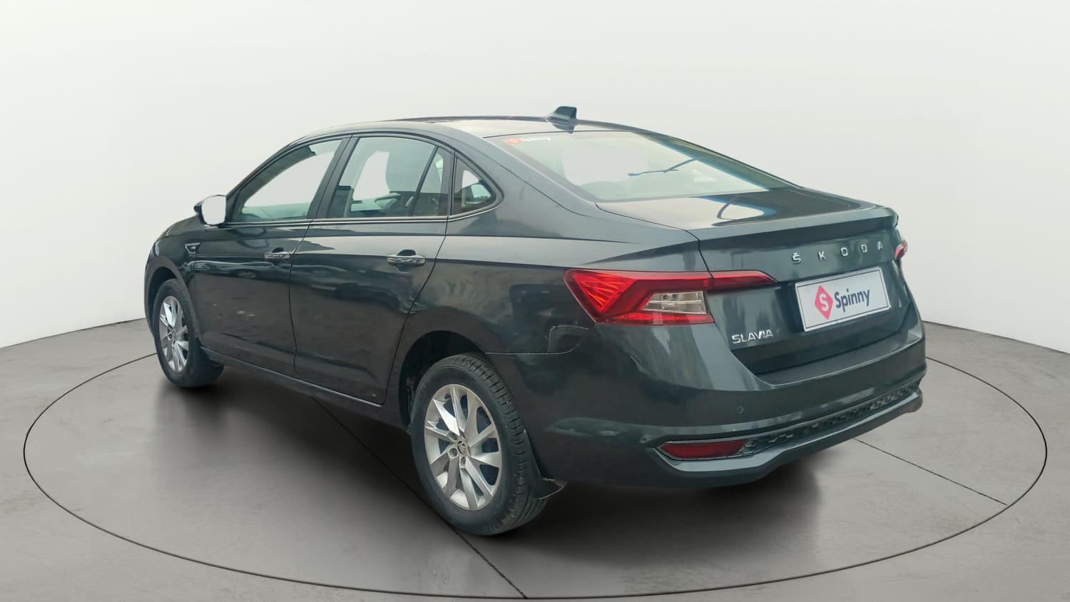 Used 2023 Skoda Slavia Ambition 1.0L TSI MT Petrol Manual exterior LEFT REAR CORNER VIEW