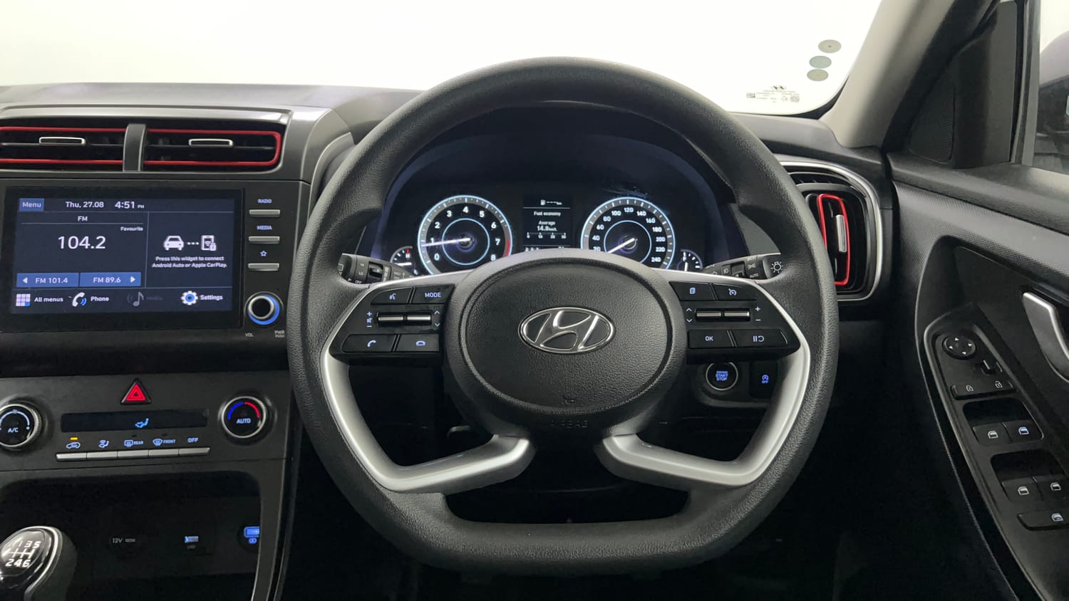 Used 2023 Hyundai Creta S Plus 1.5 Petrol Knight Petrol Manual interior STEERING VIEW