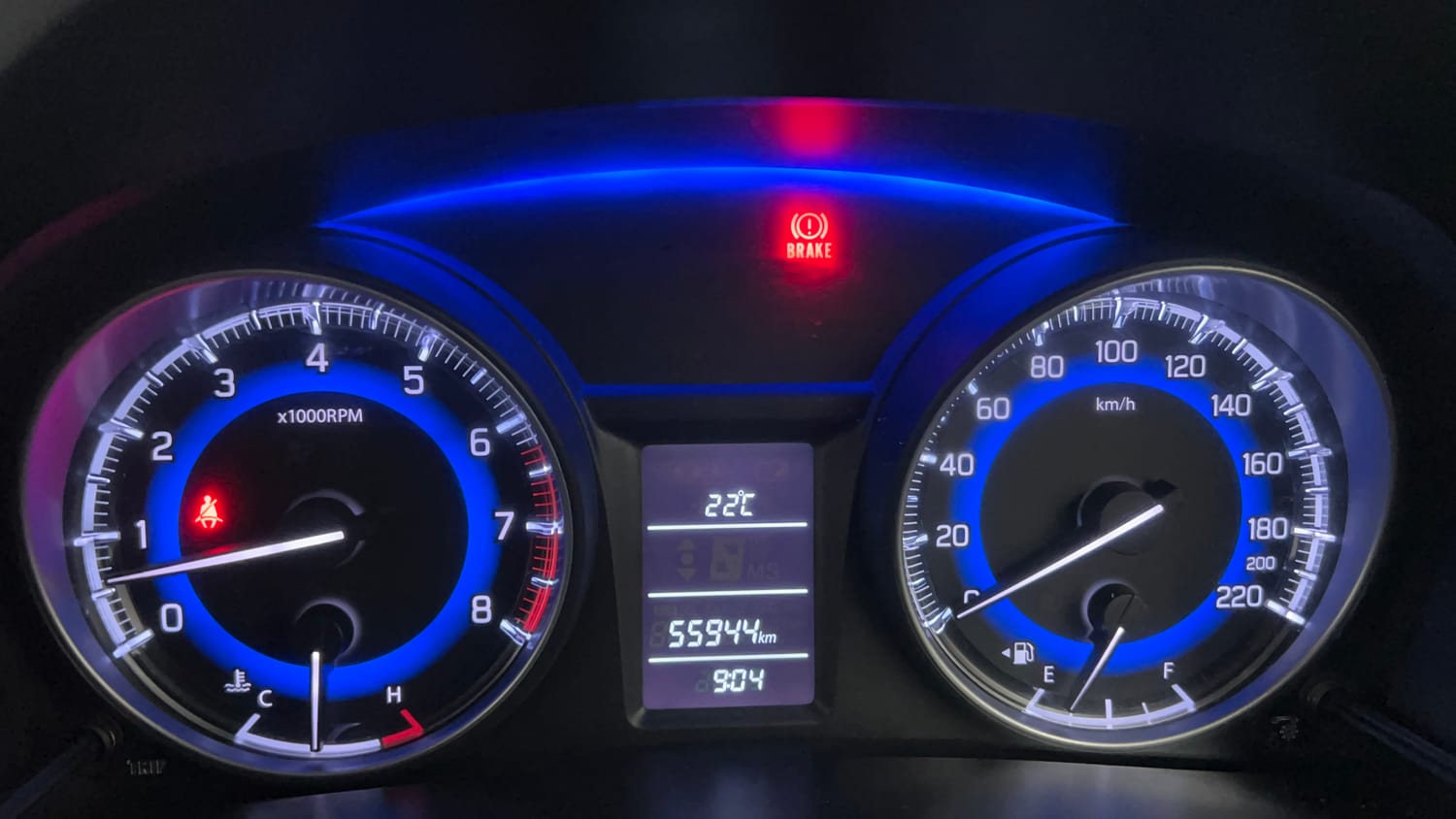 Used 2016 Maruti Suzuki Baleno Delta 1.2 Petrol Manual interior CLUSTERMETER VIEW