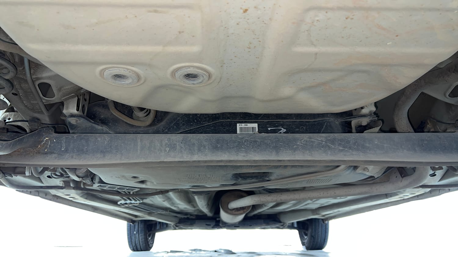 Used 2022 Maruti Suzuki Wagon R LXI 1.0 CNG Cng Manual extra REAR UNDERBODY VIEW (TAKEN FROM REAR)