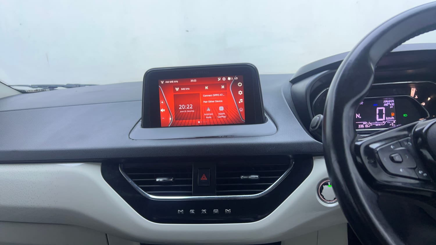 Used 2021 Tata Nexon XZA Plus (S) Petrol Automatic interior MUSIC SYSTEM & AC CONTROL VIEW