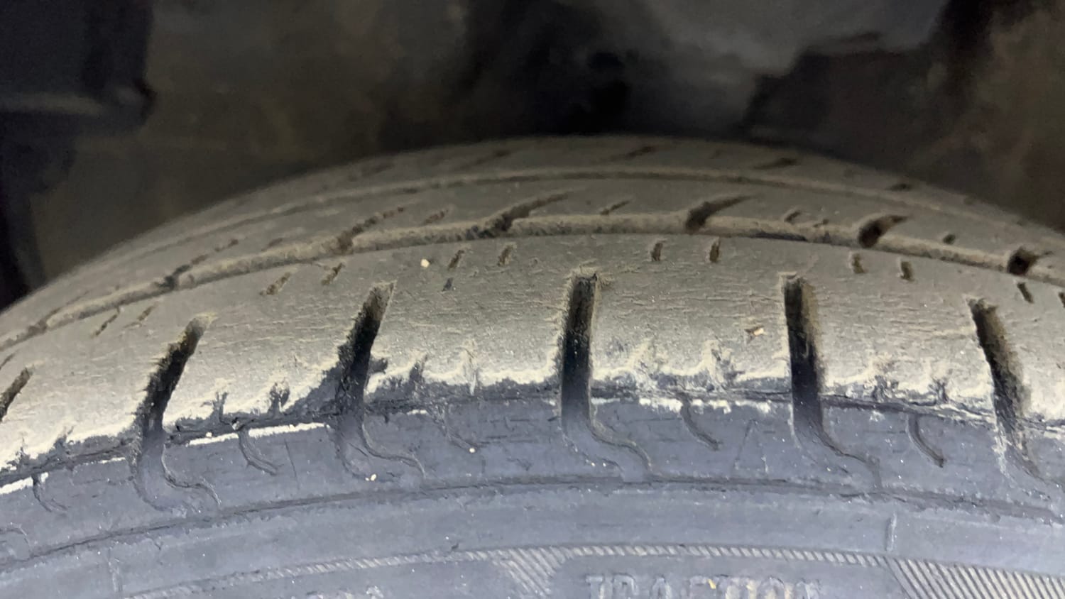 Used 2018 Maruti Suzuki Celerio X Zxi (Opt) Petrol Manual tyres LEFT FRONT TYRE TREAD VIEW