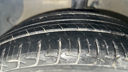 Used 2017 Hyundai Grand i10 Asta 1.2 Kappa VTVT Petrol Manual tyres LEFT FRONT TYRE TREAD VIEW