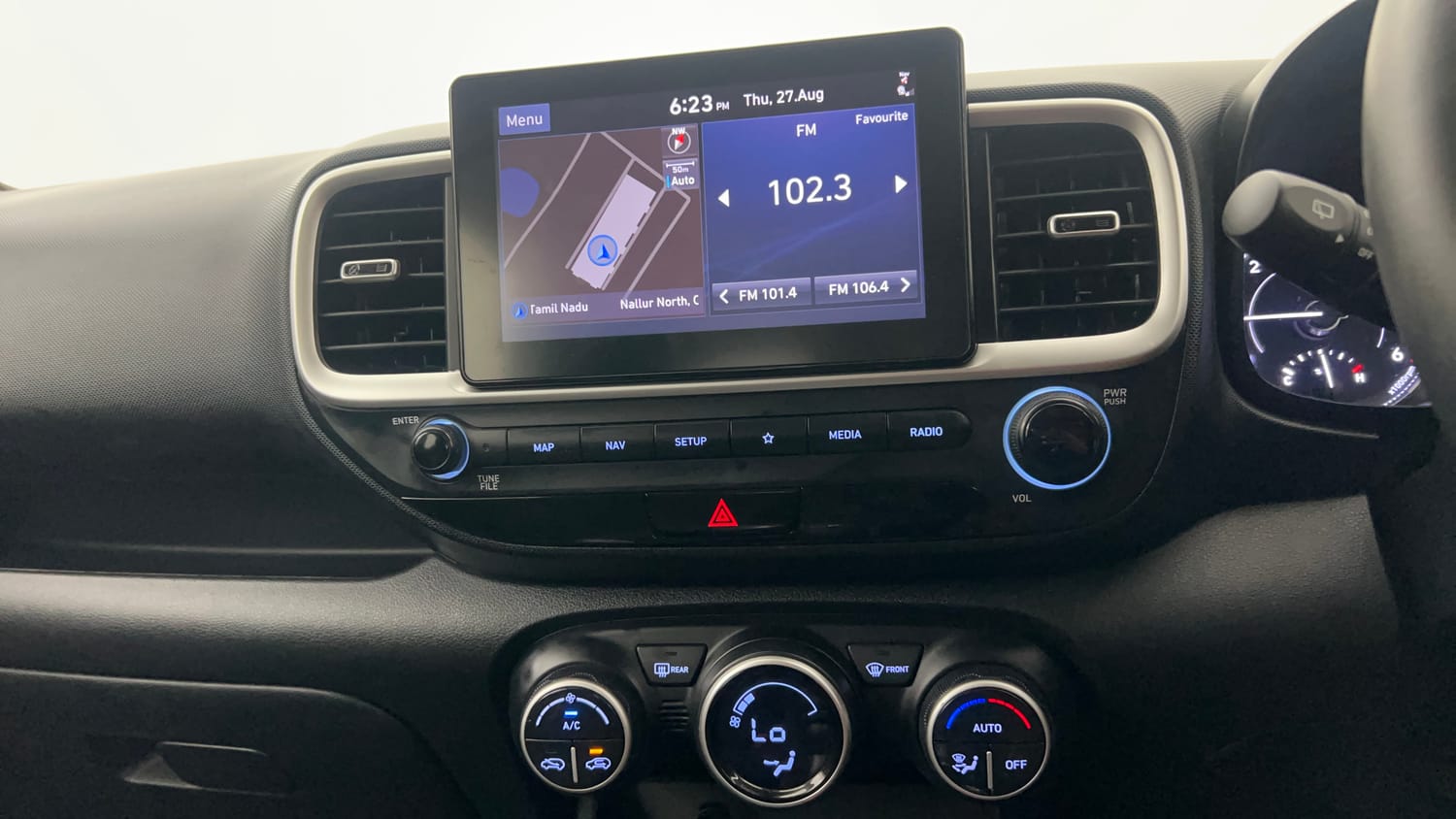 Used 2021 Hyundai Venue SX (O) 1.5 CRDi Diesel Manual interior MUSIC SYSTEM & AC CONTROL VIEW