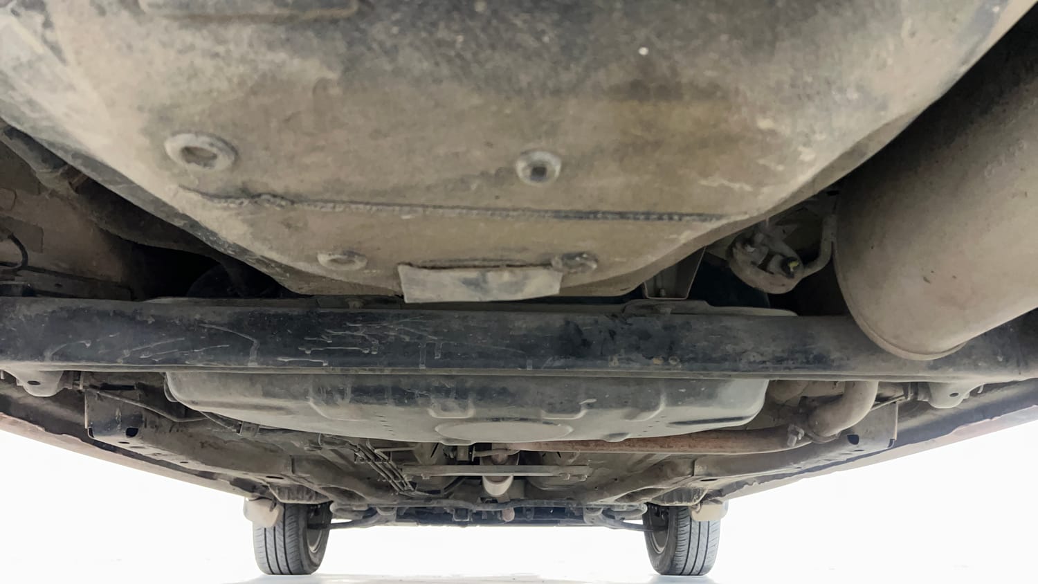 Used 2016 Tata Tiago Revotron XZ Petrol Manual extra REAR UNDERBODY VIEW (TAKEN FROM REAR)