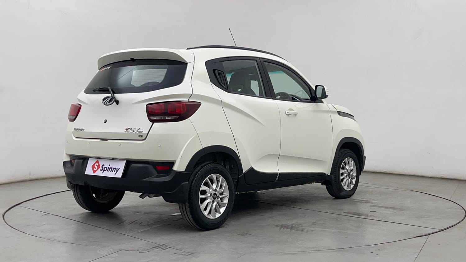 Used 2017 Mahindra KUV100 K6 6 STR Petrol Manual exterior RIGHT REAR CORNER VIEW