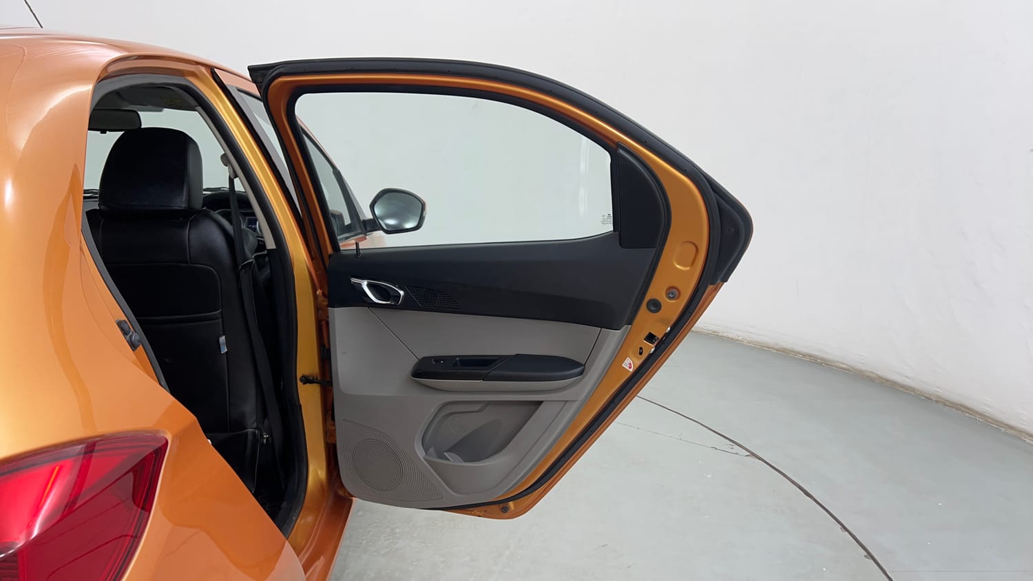 Used 2016 Tata Tiago Revotron XZ Petrol Manual interior RIGHT REAR DOOR OPEN VIEW