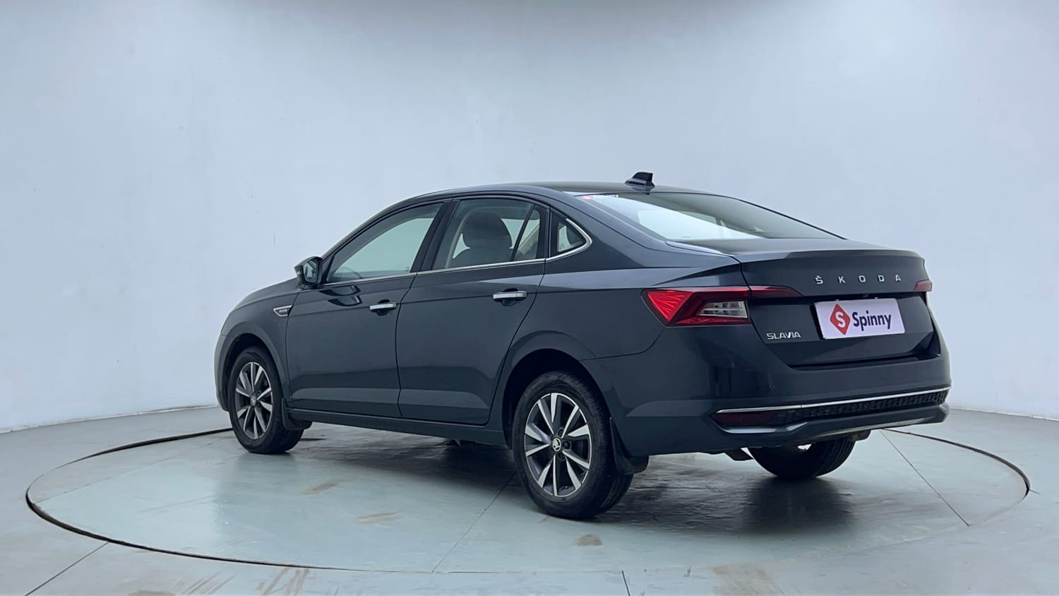 Used 2022 Skoda Slavia Style 1.0L TSI AT Petrol Automatic exterior LEFT REAR CORNER VIEW