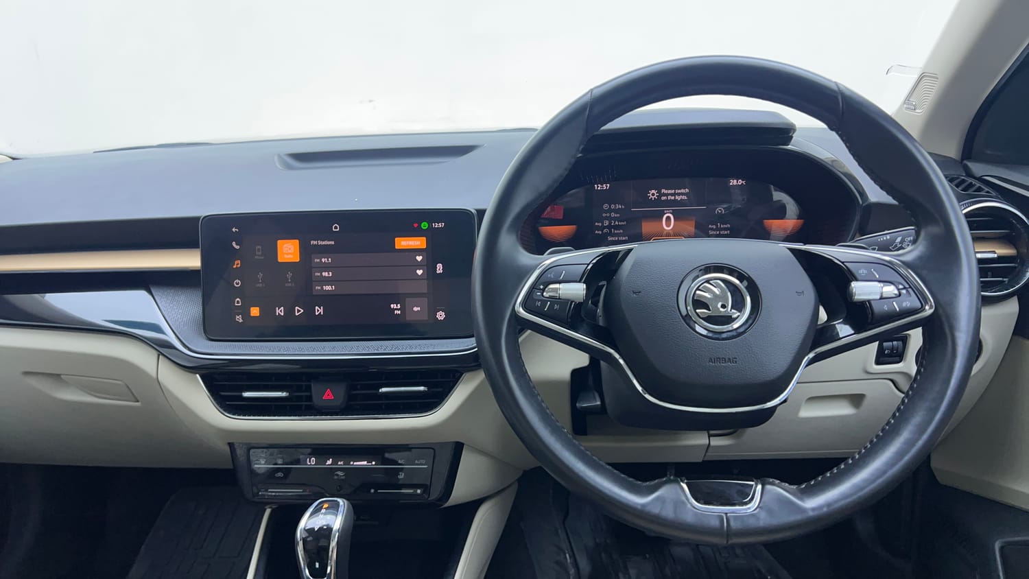 Used 2022 Skoda Slavia Style 1.0L TSI AT Petrol Automatic interior STEERING VIEW