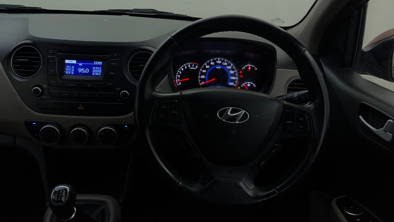 Used 2015 Hyundai Grand i10 Asta 1.2 Kappa VTVT Petrol Manual interior STEERING VIEW