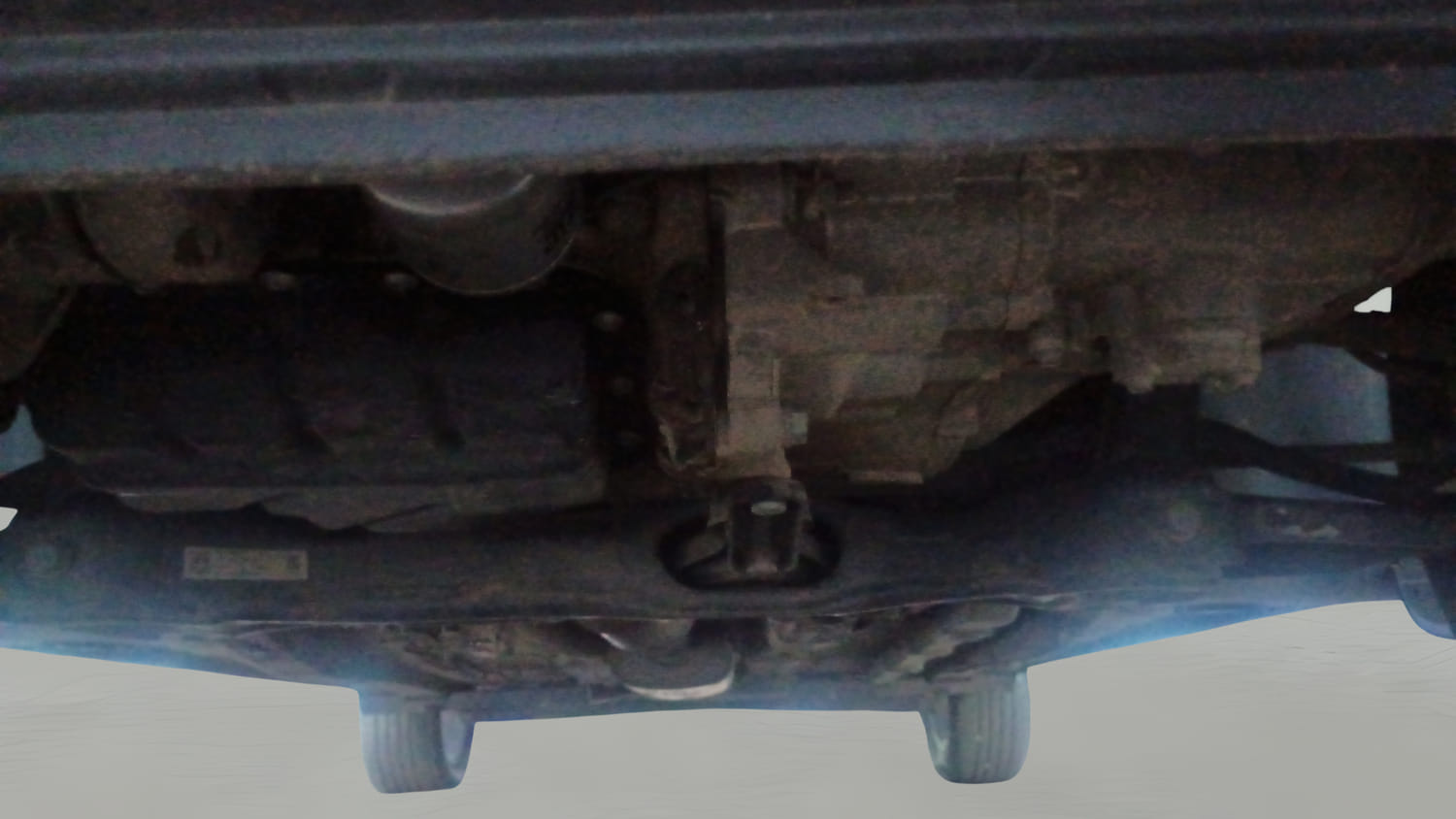 Used 2023 Skoda Slavia Ambition 1.0L TSI MT Petrol Manual extra FRONT LEFT UNDERBODY VIEW