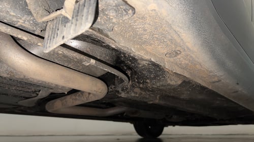 Used 2023 Hyundai Verna SX 1.5 Turbo Petrol DCT Petrol Automatic extra REAR RIGHT UNDERBODY VIEW