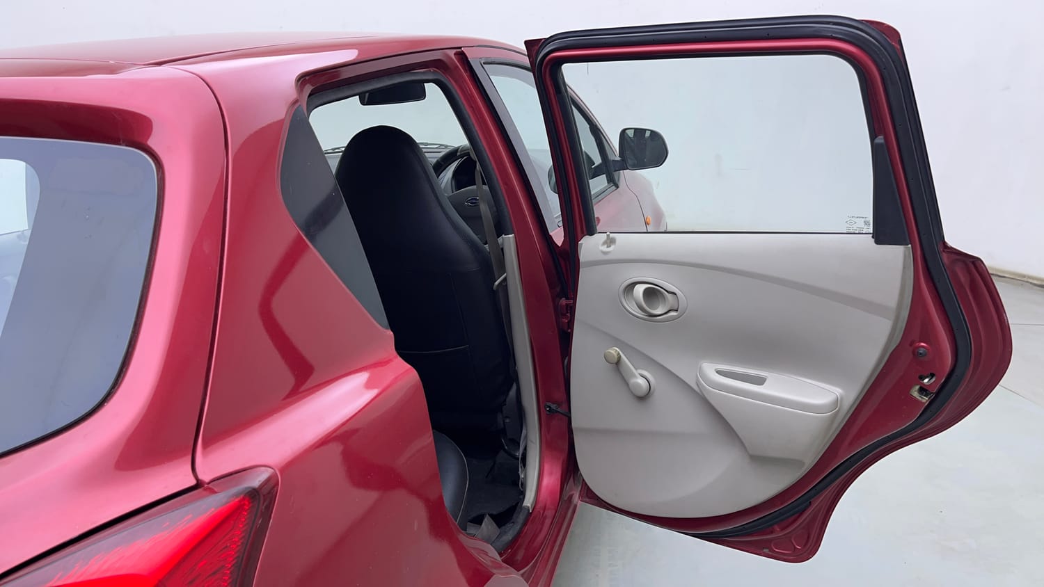 Used 2015 Datsun GO T Petrol Manual interior RIGHT REAR DOOR OPEN VIEW