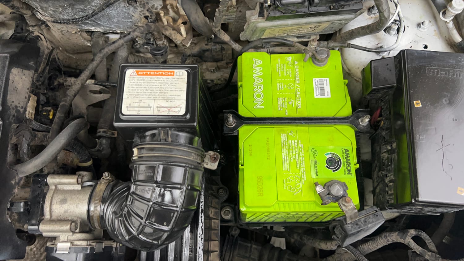 Used 2017 Mahindra KUV100 K6 6 STR Petrol Manual engine ENGINE LEFT SIDE VIEW