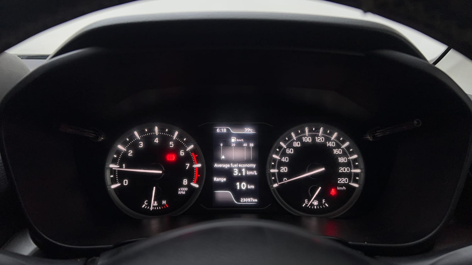 Used 2023 Maruti Suzuki Grand Vitara Sigma Smart Hybrid Petrol Manual interior CLUSTERMETER VIEW