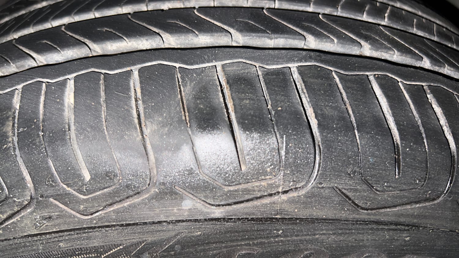 Used 2019 Tata Nexon XZA Plus Petrol Petrol Automatic tyres LEFT FRONT TYRE TREAD VIEW