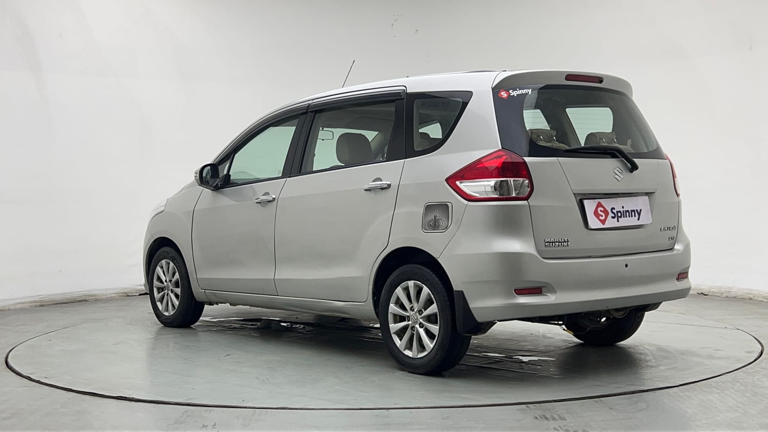 Used 2014 Maruti Suzuki Ertiga ZXi Petrol Manual exterior LEFT REAR CORNER VIEW