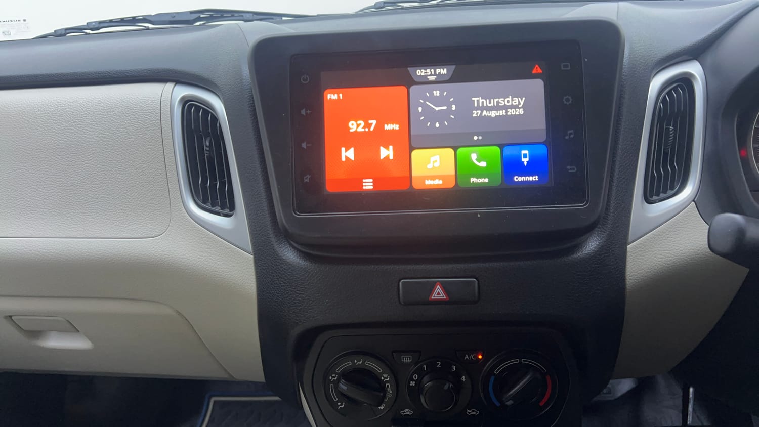 Used 2023 Maruti Suzuki Wagon R ZXI Plus 1.2 AGS Petrol Automatic interior MUSIC SYSTEM & AC CONTROL VIEW