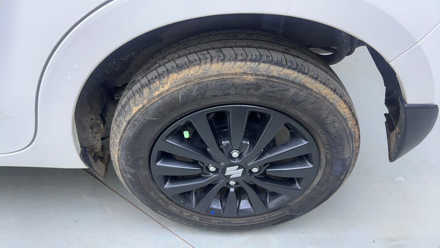 Used 2023 Maruti Suzuki Wagon R ZXI Plus 1.2 AGS Petrol Automatic tyres LEFT REAR TYRE RIM VIEW